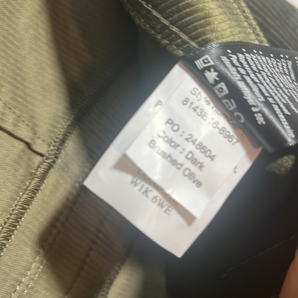 Paige Clean Front Leenah Trousers Flare Corduroy Pants Brushed Dark Olive 29 - Picture 7 of 15